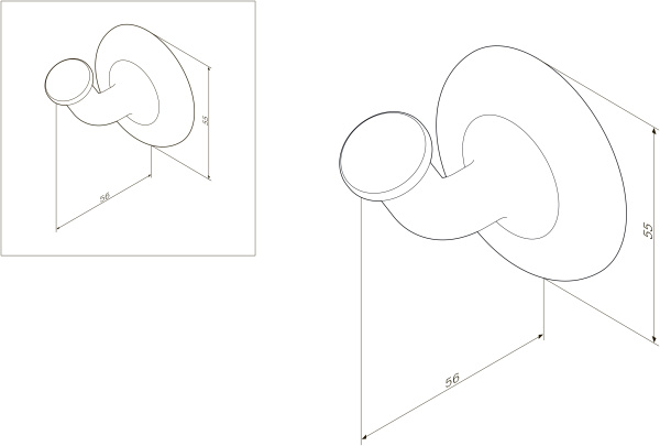 Крючок для полотенец Am.Pm Like A8035500 Крючок для полотенец Am.Pm Like A8035500