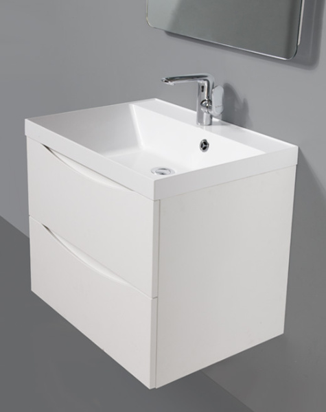 База под раковину подвесная BelBagno MARINO-600-2C-SO-BL-P Bianco Lucido