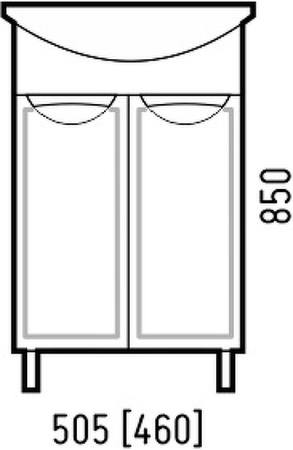 Тумба напольная Corozo Монро 50 SD-00001289