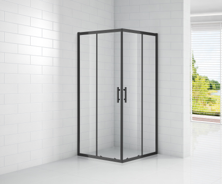 Душевой уголок (100х100) CEZARES ECO ECO-O-A-2-100-C-NERO
