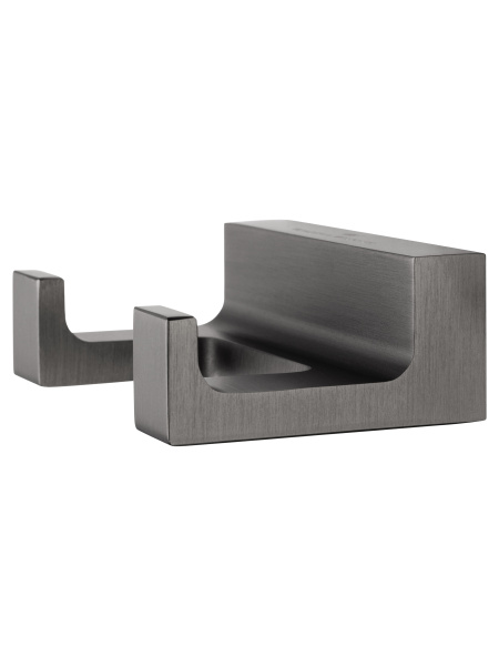 Двойной крючок для ванной WONZON & WOGHAND ECLIPSE, темный графит WW-9125-GM