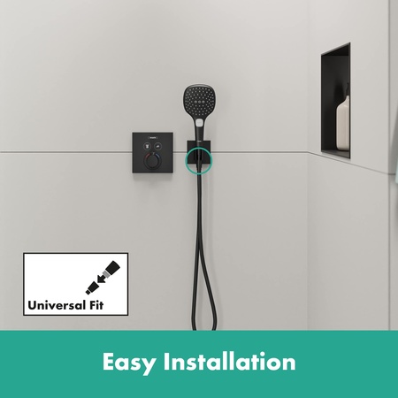 Шланговое подсоединение Hansgrohe FixFit E 26889670 черный матовый