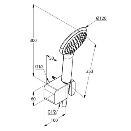Душевой набор Kludi Freshline 6787005-00