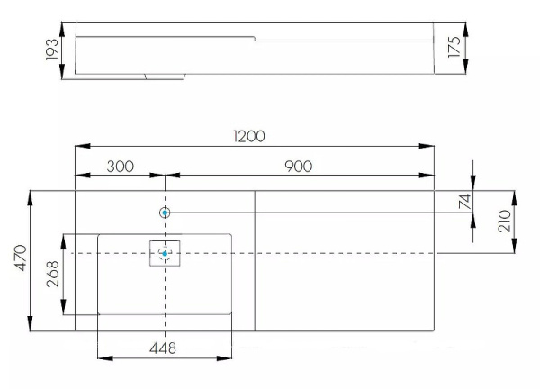 Тумба с раковиной Акватон Сакура 120 1A2197K1SKW80