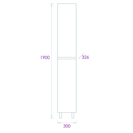 Пенал напольный Onika Милтон 30 403077