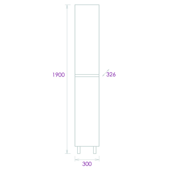 Пенал напольный Onika Милтон 30 403077