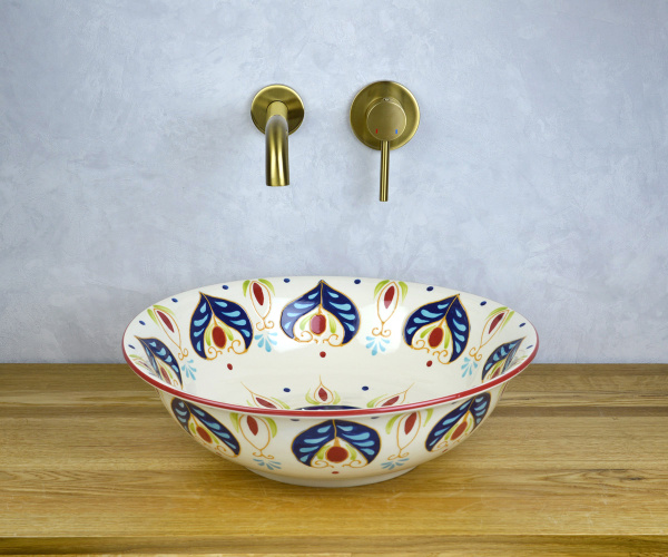 Накладная раковина (42х42) Bronze de Luxe Козетта 4381