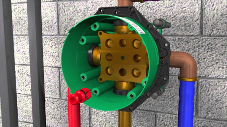 Скрытая часть Hansgrohe iBox universal 01800180 для накладной панели