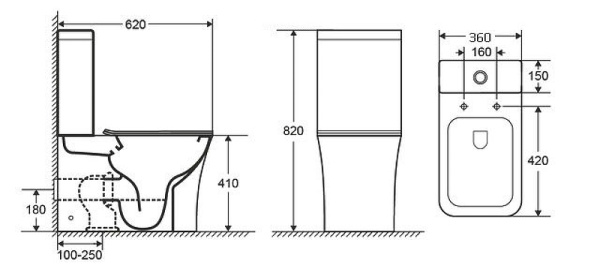 Унитаз напольный безободковый Grossman Classic GR-4467S с сиденьем микролифт