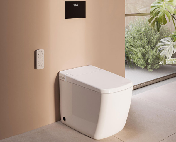 Унитаз приставной безободковый с функцией биде Vitra Metropole V-Care Prime 7232B403-6217