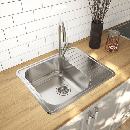 Кухонная мойка, нержавеющая сталь iddis Strit STR58SLi77, сталь