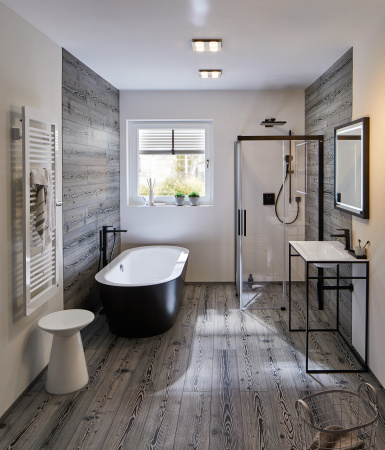 Смеситель для ванны напольный Hansgrohe Metropol 32532670 черный матовый