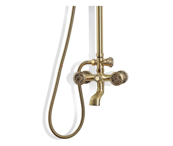 Душевая система с изливом Bronze de Luxe ROYAL 10121F