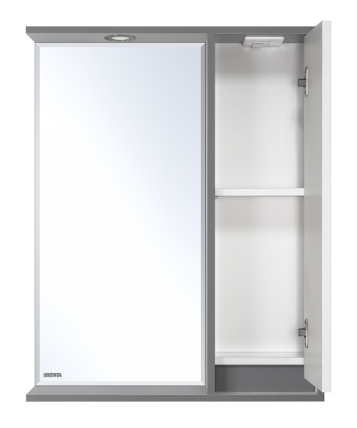 Зеркальный шкаф (63х80) Brevita Balaton 65 правый  BAL-04065-01-01П