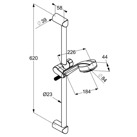 Душевой гарнитур Kludi Zenta 6063005-00