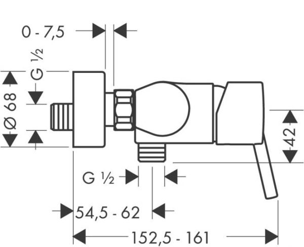 Смеситель для душа Hansgrohe Talis S 32620000