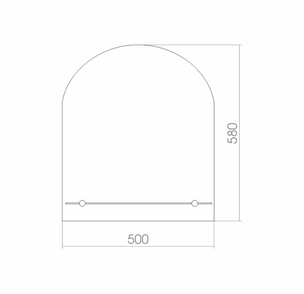 Зеркало (50х58) Silver Mirrors Арка 00000006