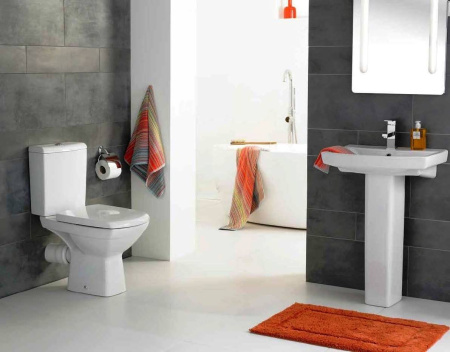 Унитаз напольный безободковый Cersanit CARINA Clean On 011 3/5 DPL EO slim S-KO-CAR011-3/5-COn-S-DL-w