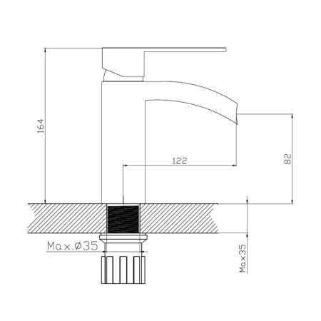 Смеситель для раковины Haiba HB13505