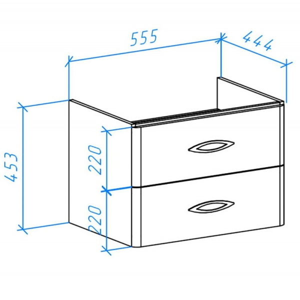 Тумба под раковину Bellezza Джела 60 4639809670013
