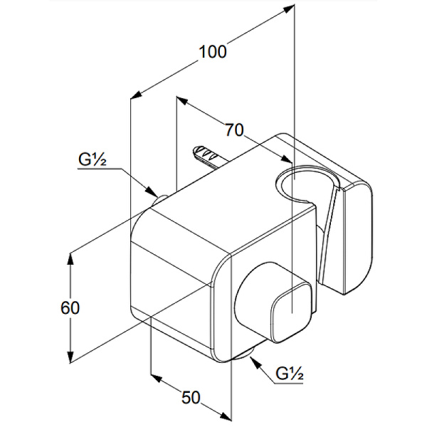 Подключение для душевого шланга Kludi A-QA 6556105-00