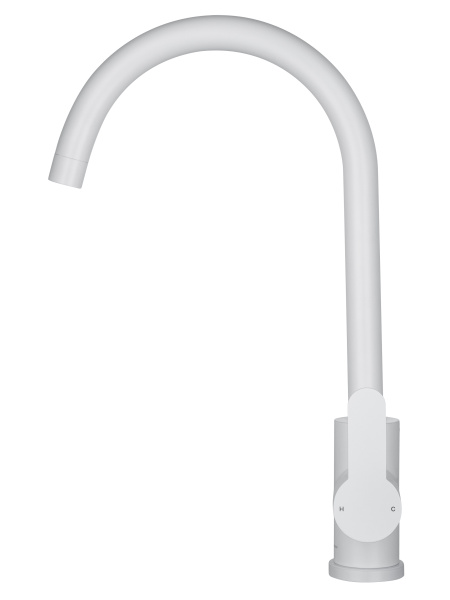 Смеситель для кухни WONZON & WOGHAND, белый матовый WW-AE4554-MW