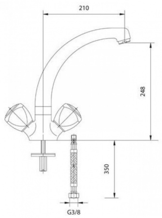 Смеситель для мойки Mofem Stella 140-0003-18