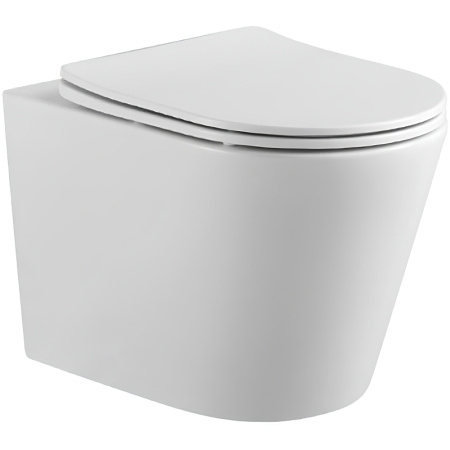 Унитаз подвесной безободковый Aquatek Вега AQ1904-00 микролифт