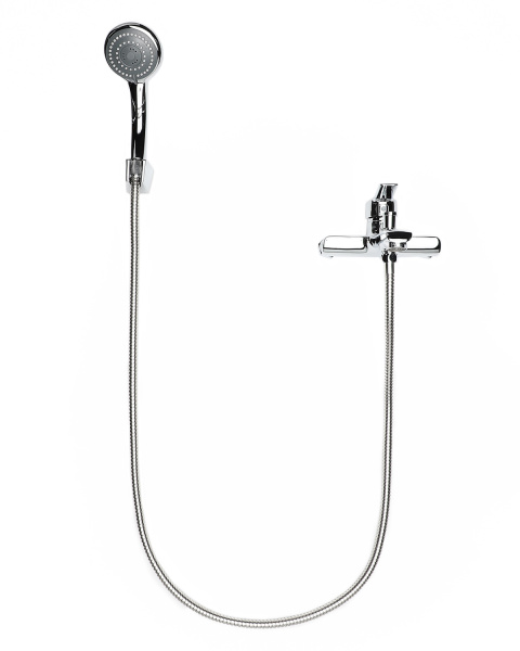 Смеситель для ванны однорычажный с душевым набором Orange Prim M42-100cr хром