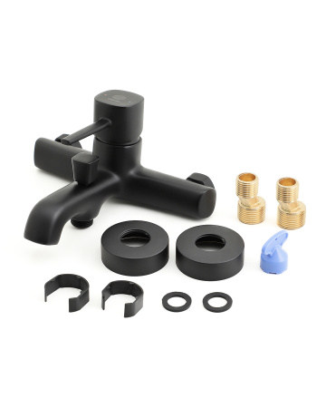 Душевая система смеситель с изливом Orange Karl M05-932b черный