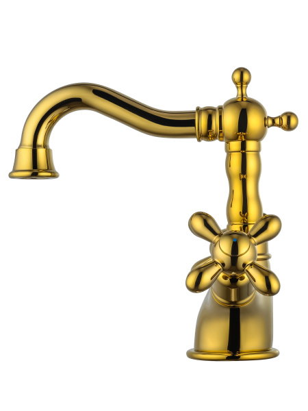 Смеситель для раковины WONZON & WOGHAND RETRO, глянцевое золото WW-88139020-PG Смеситель для раковины WONZON & WOGHAND RETRO, глянцевое золото WW-88139020-PG