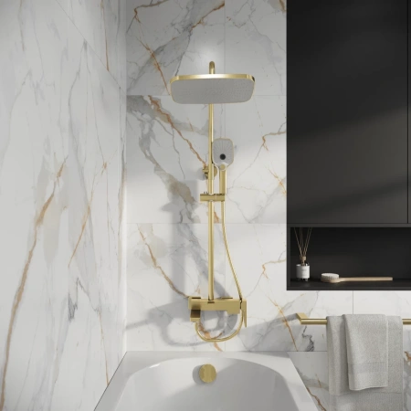 Душевая система Grossman Pragma 500.K35.03.320 золото сатиновый