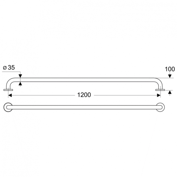 Поручень Ideal Standard CONTOUR S6461AC