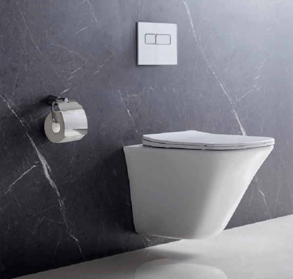 Унитаз подвесной безободковый BelBagno MARMI BB052CHR