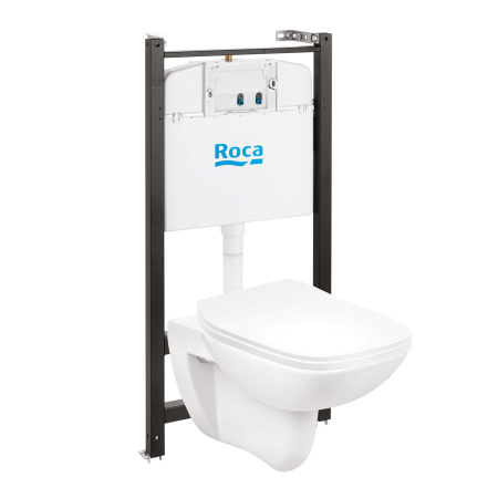 Комплект унитаз с инсталляцией Roca Debba Pack Rimless 893104970 (без кнопки)