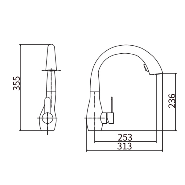 Смеситель для кухни FASHUN A56016 Смеситель для кухни FASHUN A56016