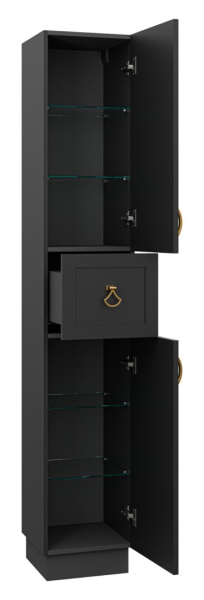 Пенал Misty Амбра 35  черный П-Амб050-021П правый