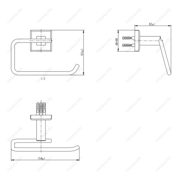 Держатель туалетной бумаги Melana MLN-862007-1