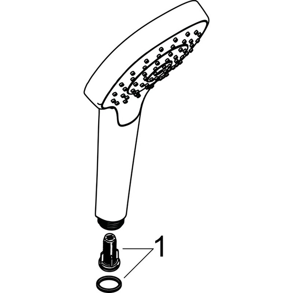 Ручной душ Hansgrohe Croma Select E Vario Hand Shower 26812400 белый/хром