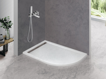 Поддон из искусственного мрамора (120х80) CEZARES TRAY-AS-RH-120/80-30-W-L