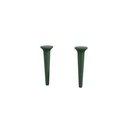 Комплект ножек для тумбы и пенала Cezares Idra 40436 29 см, Verde opaco
