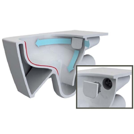 Унитаз с системами Fresh, Rim-Ex Vitra Metropole 7672B003-1687 (бидетка)