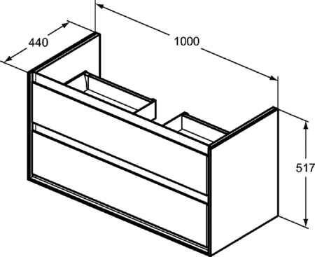 Тумба под раковину Ideal Standard Connect Air 100 E0821B2
