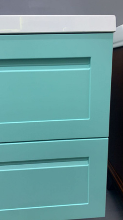 База под раковину напольная Art&max AM-Platino-580-2C-SO-MM Cветло-зеленый матовый