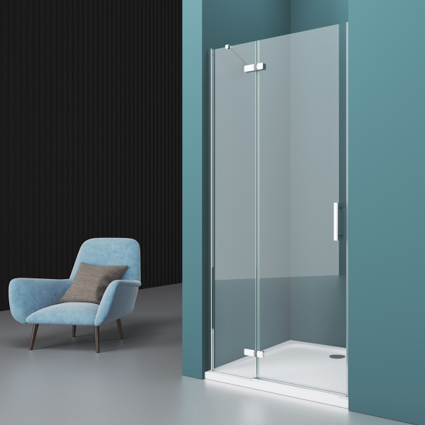 Душевая дверь (120х195) BelBagno KRAFT-B-12-60/60-C-Cr-L