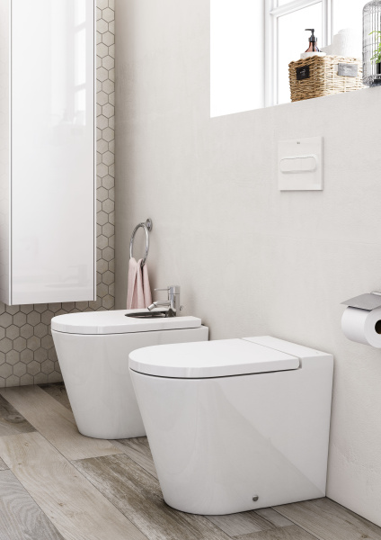 Биде приставное Roca Inspira round , BTW,  357527000 белый