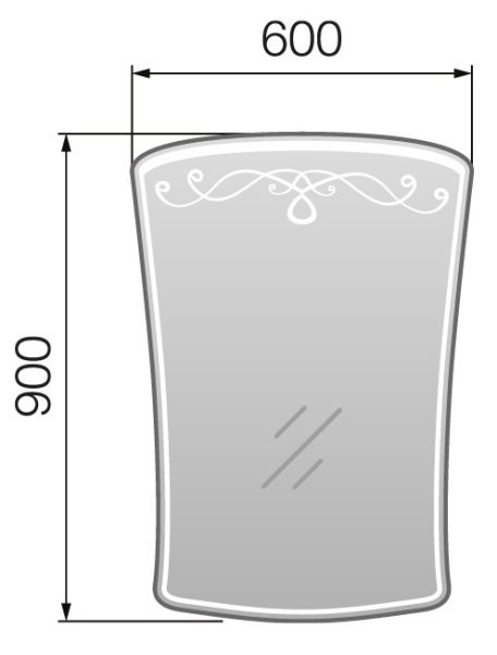 Зеркало (60х90)  Marka One Classic 1 У52203