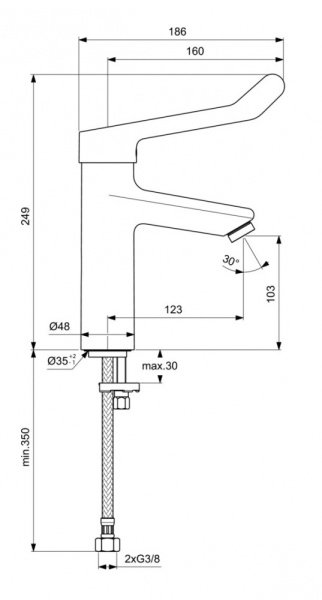 Смеситель для раковины Ideal Standard Ceraplus 2.0 BC106AA
