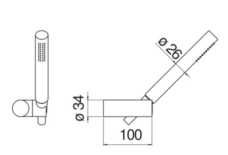 Душевой набор Nobili Rubinetterie AD146/26FLP