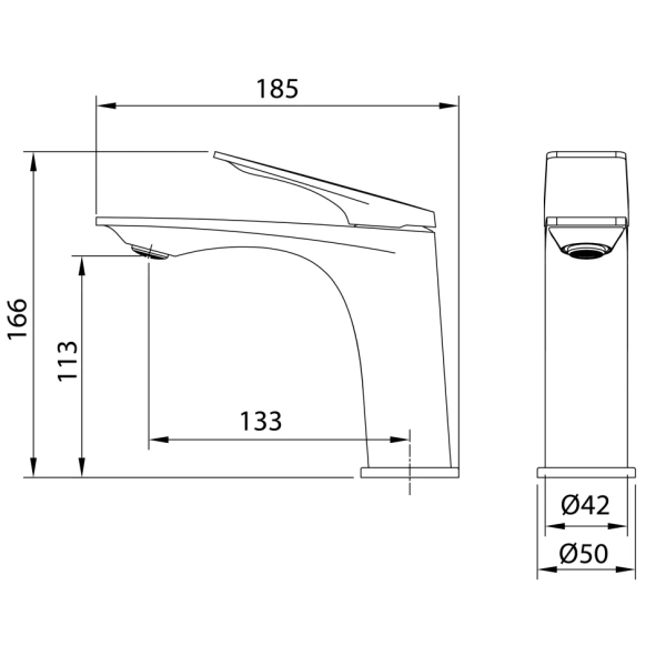 Смеситель для раковины Grossman Galaxy 510.K35.01.320 золото сатиновый